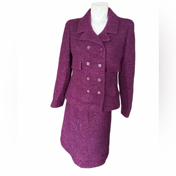 Vintage MANSFIELD ORIGINAL BY Frank RussellPurple Suit Set